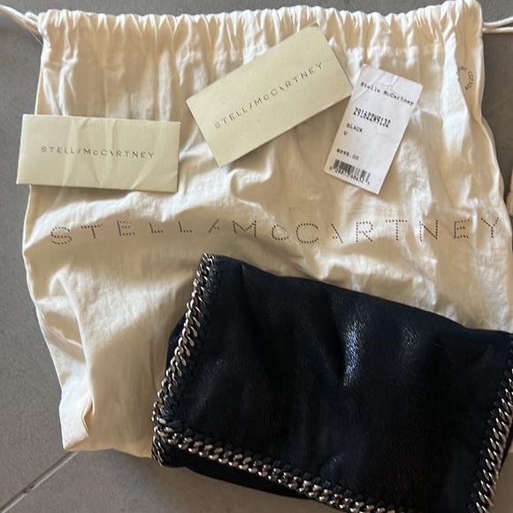 Stella McCartney shaggy deer Falabella crossbody bag in black - Picture 8 of 9